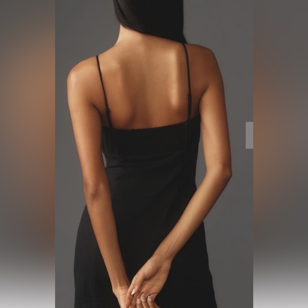 Anthropologie women’s NWT 100% Linen Slim Mini Dress Ophelia Sleeveless summer - Picture 4 of 9